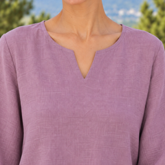 Lavender Scallop-Trim Co-Ord Set
