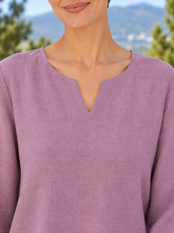 Lavender Scallop-Trim Co-Ord Set