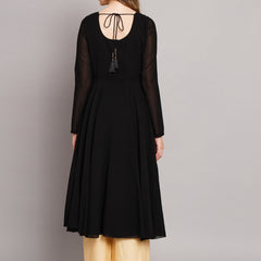 Poshak Hub Women Ethnic Motifs Hand Embroidery Georgette Anarkali Kurta