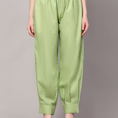 Poshak Hub Women Green Linen Digital Print Cord Set