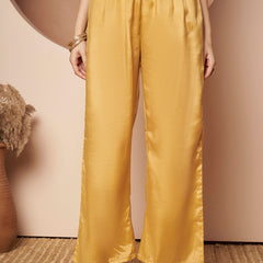 Light Yellow Floral Aari Work Embroidered Kurta with Palazzo and Embroidered Dupatta